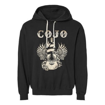 C.O.J.O Guitar Music Outlaw 80s 90s Love Legends Live Forever Garment-Dyed Fleece Hoodie