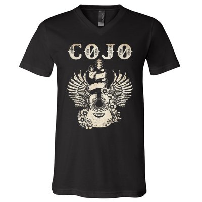 C.O.J.O Guitar Music Outlaw 80s 90s Love Legends Live Forever V-Neck T-Shirt