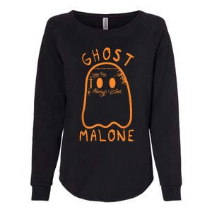 Cute Ghost Malone Fall Season Funny Halloween Spooky Season Womens California Wash Sweatshirt