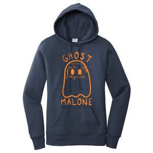 Cute Ghost Malone Fall Season Funny Halloween Spooky Season Women's Pullover Hoodie