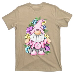 Cute Gnome Mom Happy Mother's Day Art Flower For Mom Gnomies T-Shirt