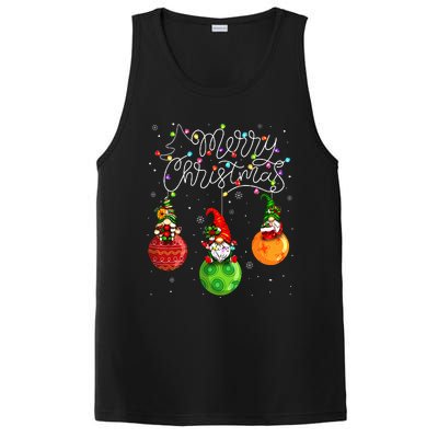 Cute Gnomes Merry Christmas Light Family Gnome Xmas Matching  PosiCharge Competitor Tank