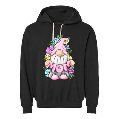 Cute Gnome Mom Happy Mothers Day Art Flower For Mom Gnomies Garment-Dyed Fleece Hoodie