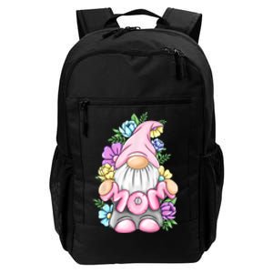 Cute Gnome Mom Happy Mothers Day Art Flower For Mom Gnomies Daily Commute Backpack