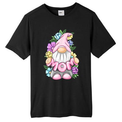 Cute Gnome Mom Happy Mothers Day Art Flower For Mom Gnomies Tall Fusion ChromaSoft Performance T-Shirt