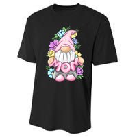 Cute Gnome Mom Happy Mothers Day Art Flower For Mom Gnomies Performance Sprint T-Shirt