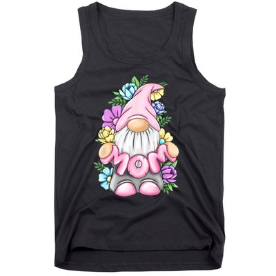 Cute Gnome Mom Happy Mothers Day Art Flower For Mom Gnomies Tank Top