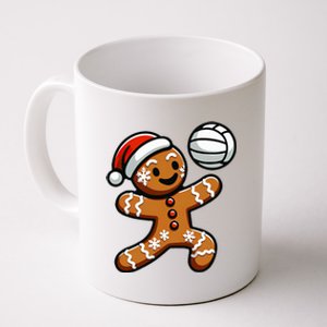 Cute Gingerbread Man Volleyball Christmas  Coffee Mug