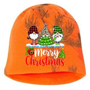 Cute Gnomes Merry Christmas Light Family Gnome Xmas Matching Kati - Camo Knit Beanie