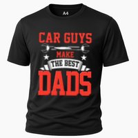 Car Guys Make The Best Dads Gift Funny Garage Mechanic Dad Cooling Performance Crew T-Shirt
