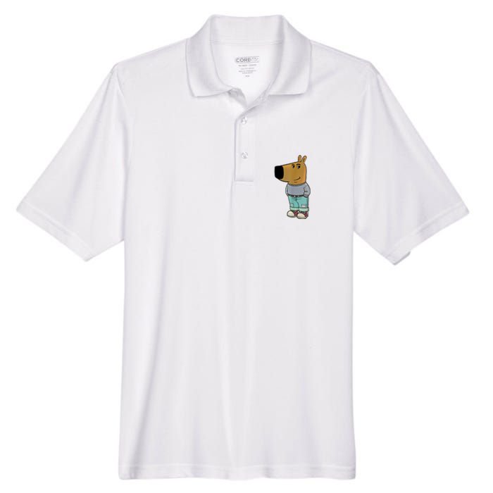 Chill Guy Meme Men's Origin Performance Pique Polo