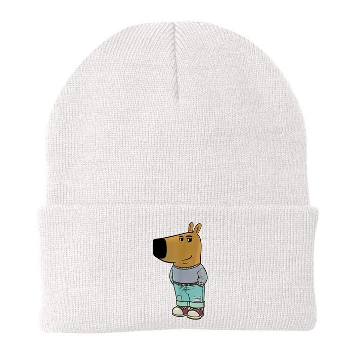 Chill Guy Meme Knit Cap Winter Beanie