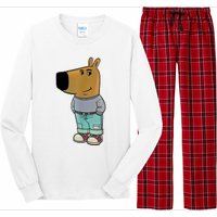 Chill Guy Meme Long Sleeve Pajama Set