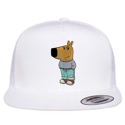 Chill Guy Meme Flat Bill Trucker Hat