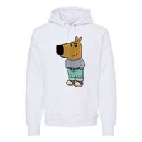 Chill Guy Meme Premium Hoodie