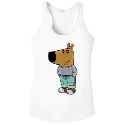 Chill Guy Meme Ladies PosiCharge Competitor Racerback Tank