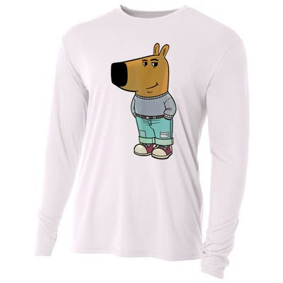 Chill Guy Meme Cooling Performance Long Sleeve Crew