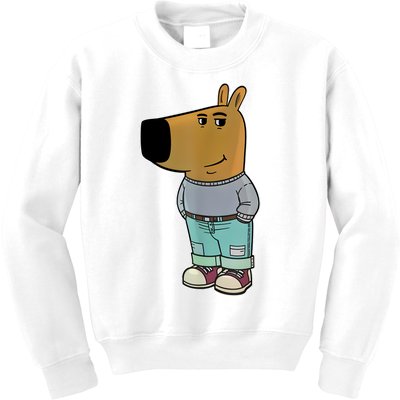 Chill Guy Meme Kids Sweatshirt