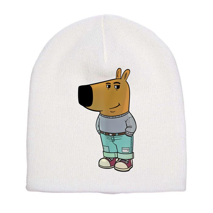 Chill Guy Meme Short Acrylic Beanie