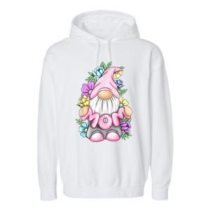 Cute Gnome Mom Happy Mother's Day Art Flower For Mom Gnomies Garment-Dyed Fleece Hoodie