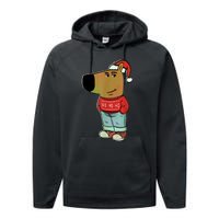 Chill Guy My New Character Meme Christmas Chill Guy Performance Fleece Hoodie