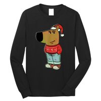 Chill Guy My New Character Meme Christmas Chill Guy Long Sleeve Shirt