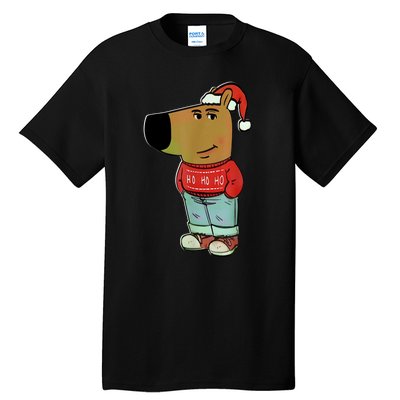 Chill Guy My New Character Meme Christmas Chill Guy Tall T-Shirt