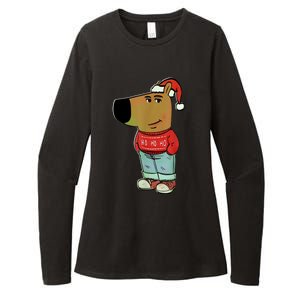 Chill Guy My New Character Meme Christmas Chill Guy Womens CVC Long Sleeve Shirt