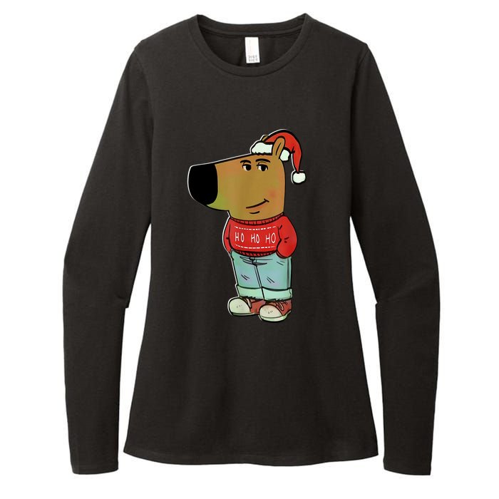 Chill Guy My New Character Meme Christmas Chill Guy Womens CVC Long Sleeve Shirt