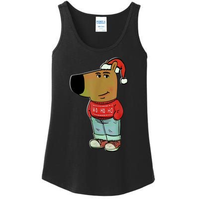 Chill Guy My New Character Meme Christmas Chill Guy Ladies Essential Tank