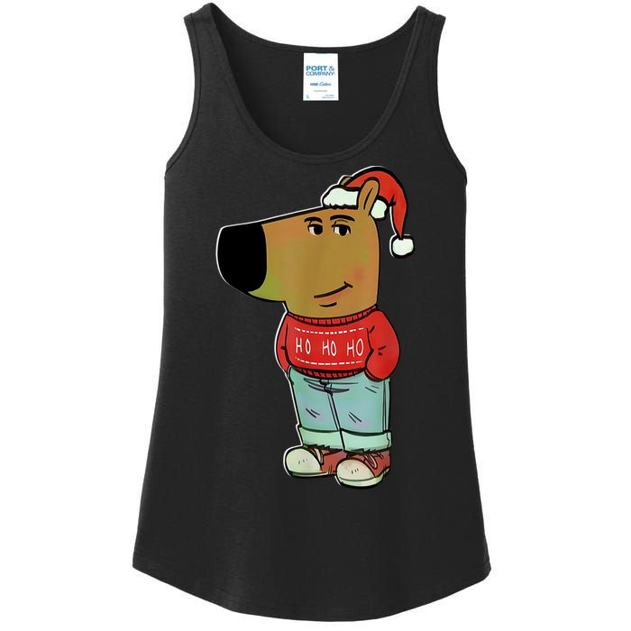 Chill Guy My New Character Meme Christmas Chill Guy Ladies Essential Tank