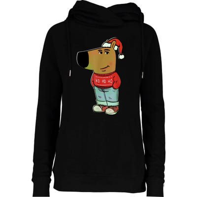 Chill Guy My New Character Meme Christmas Chill Guy Womens Funnel Neck Pullover Hood