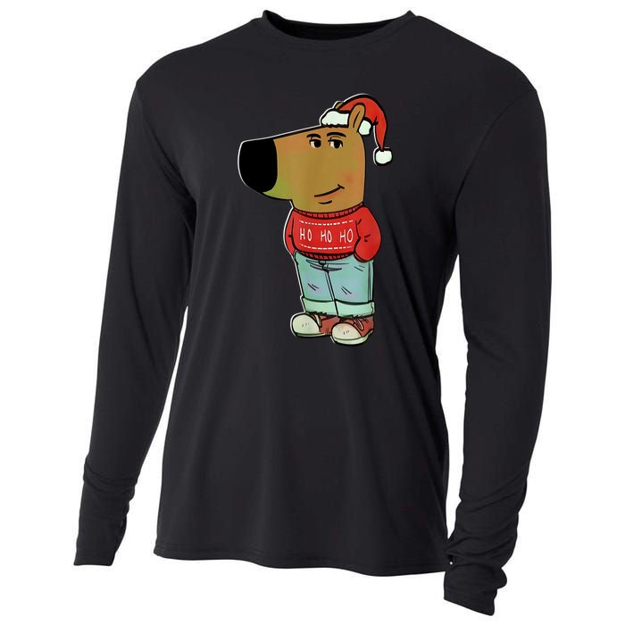 Chill Guy My New Character Meme Christmas Chill Guy Cooling Performance Long Sleeve Crew