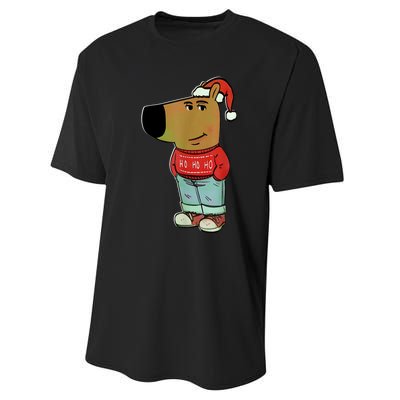 Chill Guy My New Character Meme Christmas Chill Guy Performance Sprint T-Shirt