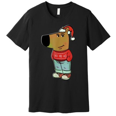 Chill Guy My New Character Meme Christmas Chill Guy Premium T-Shirt