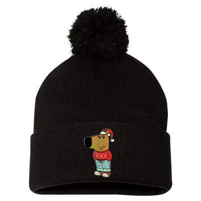 Chill Guy My New Character Meme Christmas Chill Guy Pom Pom 12in Knit Beanie