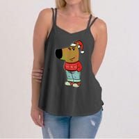 Chill Guy My New Character Meme Christmas Chill Guy Women's Strappy Tank