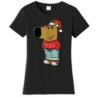 Chill Guy My New Character Meme Christmas Chill Guy Women's T-Shirt