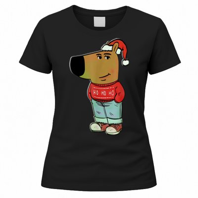 Chill Guy My New Character Meme Christmas Chill Guy Women's T-Shirt