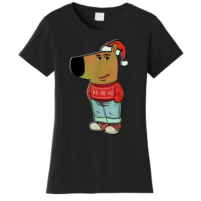 Chill Guy My New Character Meme Christmas Chill Guy Women's T-Shirt