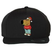 Chill Guy My New Character Meme Christmas Chill Guy Wool Snapback Cap