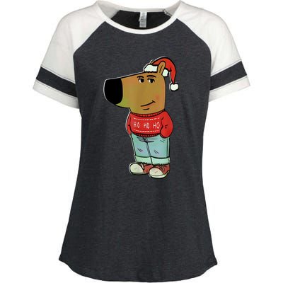 Chill Guy My New Character Meme Christmas Chill Guy Enza Ladies Jersey Colorblock Tee