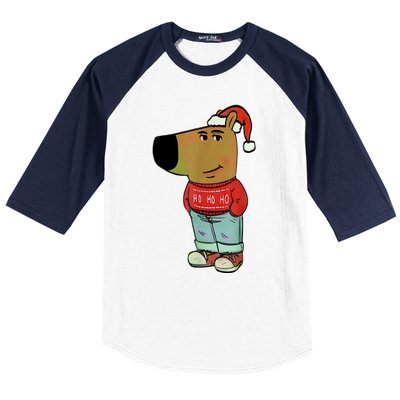 Chill Guy My New Character Meme Christmas Chill Guy Baseball Sleeve Shirt