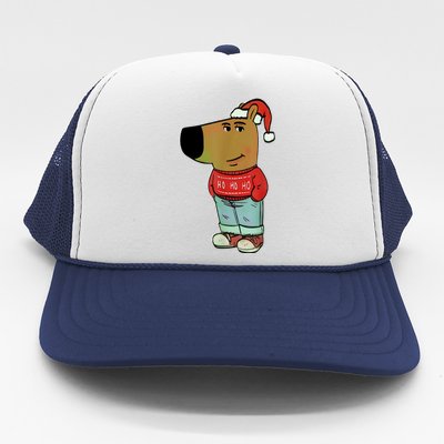 Chill Guy My New Character Meme Christmas Chill Guy Trucker Hat