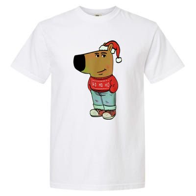 Chill Guy My New Character Meme Christmas Chill Guy Garment-Dyed Heavyweight T-Shirt