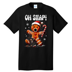 Christmas Gingerbread Man Oh Snap Outfit Pajama Tall T-Shirt