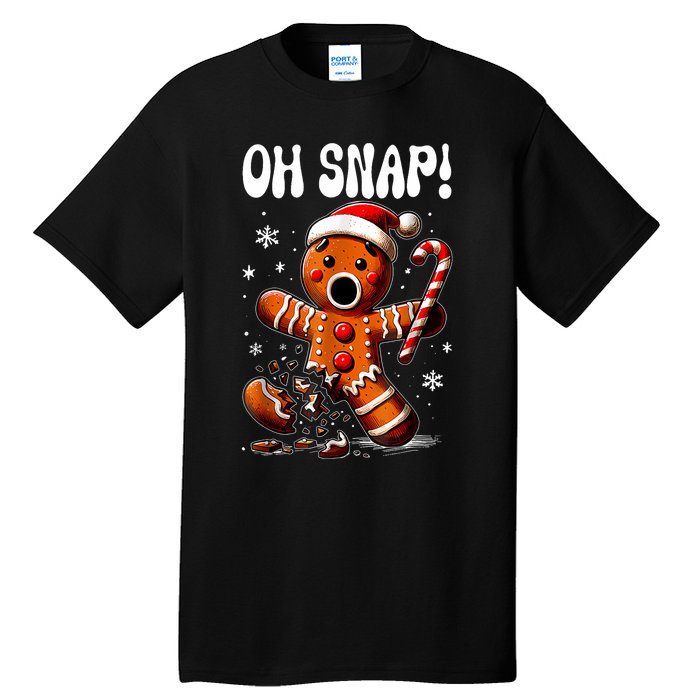 Christmas Gingerbread Man Oh Snap Outfit Pajama Tall T-Shirt