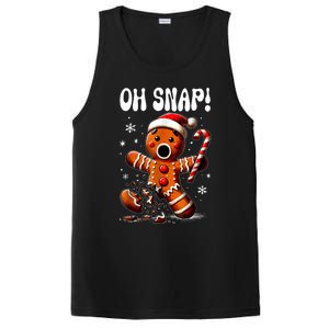 Christmas Gingerbread Man Oh Snap Outfit Pajama PosiCharge Competitor Tank