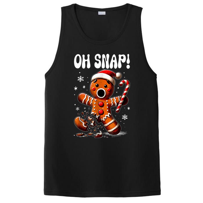 Christmas Gingerbread Man Oh Snap Outfit Pajama PosiCharge Competitor Tank