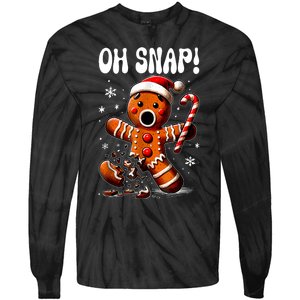 Christmas Gingerbread Man Oh Snap Outfit Pajama Tie-Dye Long Sleeve Shirt